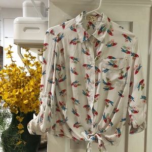 Fun, front-tie blouse